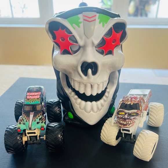 Monster Jam Other - 🥳ON SALE!! MONSTER JAM GRAVE DIGGER & ZOMBIE COLLECTION MONSTER TRUCKS/ CUP